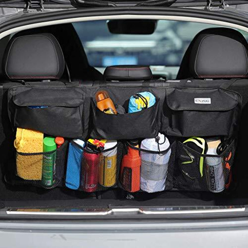 Foldable car trunk organizer