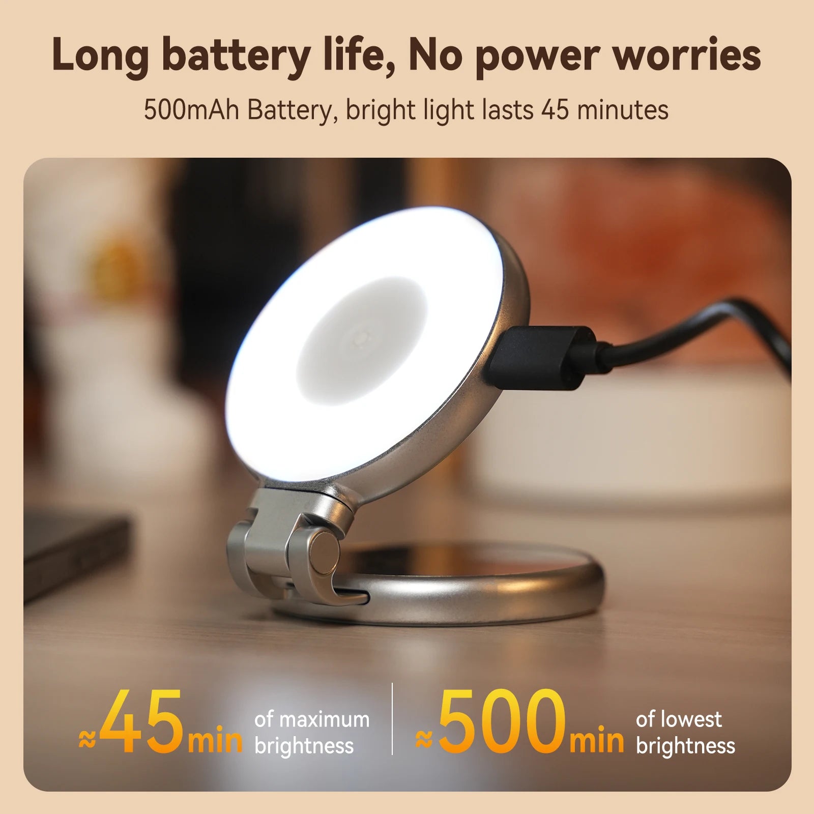 💡 Magnetic Selfie Light ✨ | Pro Lighting in Your Pocket 📸