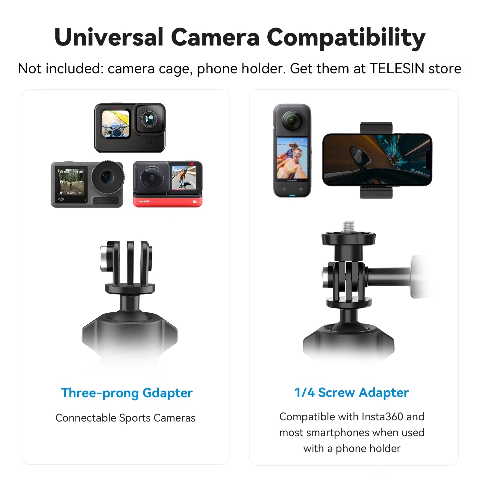 ⚡️📸 Universal 360° Clamp – For Phone, GoPro & Action Shots on the Go! 🌍🤳