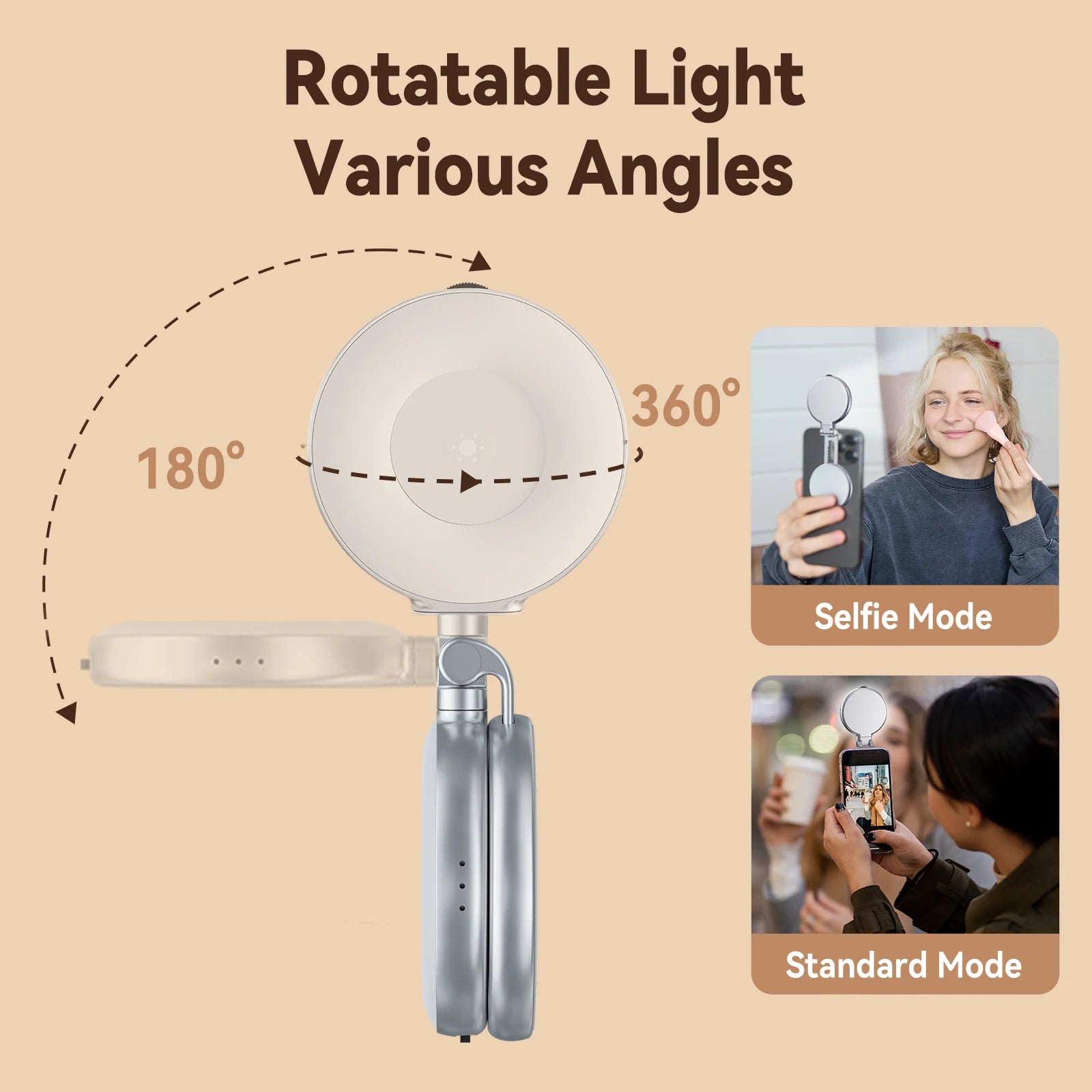 💡 Magnetic Selfie Light ✨ | Pro Lighting in Your Pocket 📸