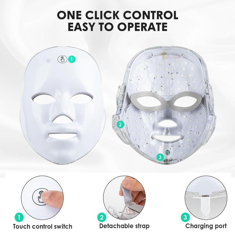 Rechargeable Facial Mask. Skin Rejuvenate