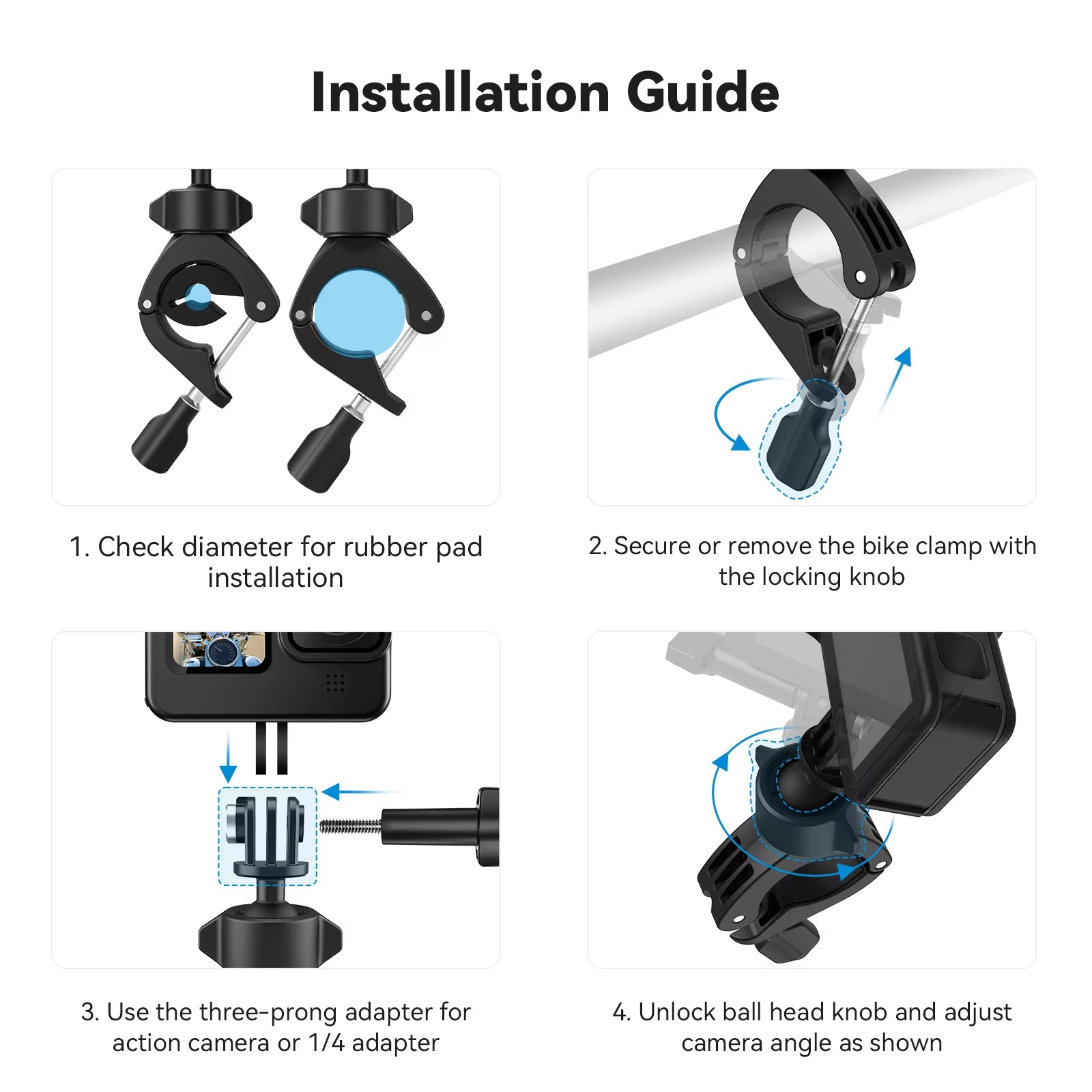 ⚡️📸 Universal 360° Clamp – For Phone, GoPro & Action Shots on the Go! 🌍🤳